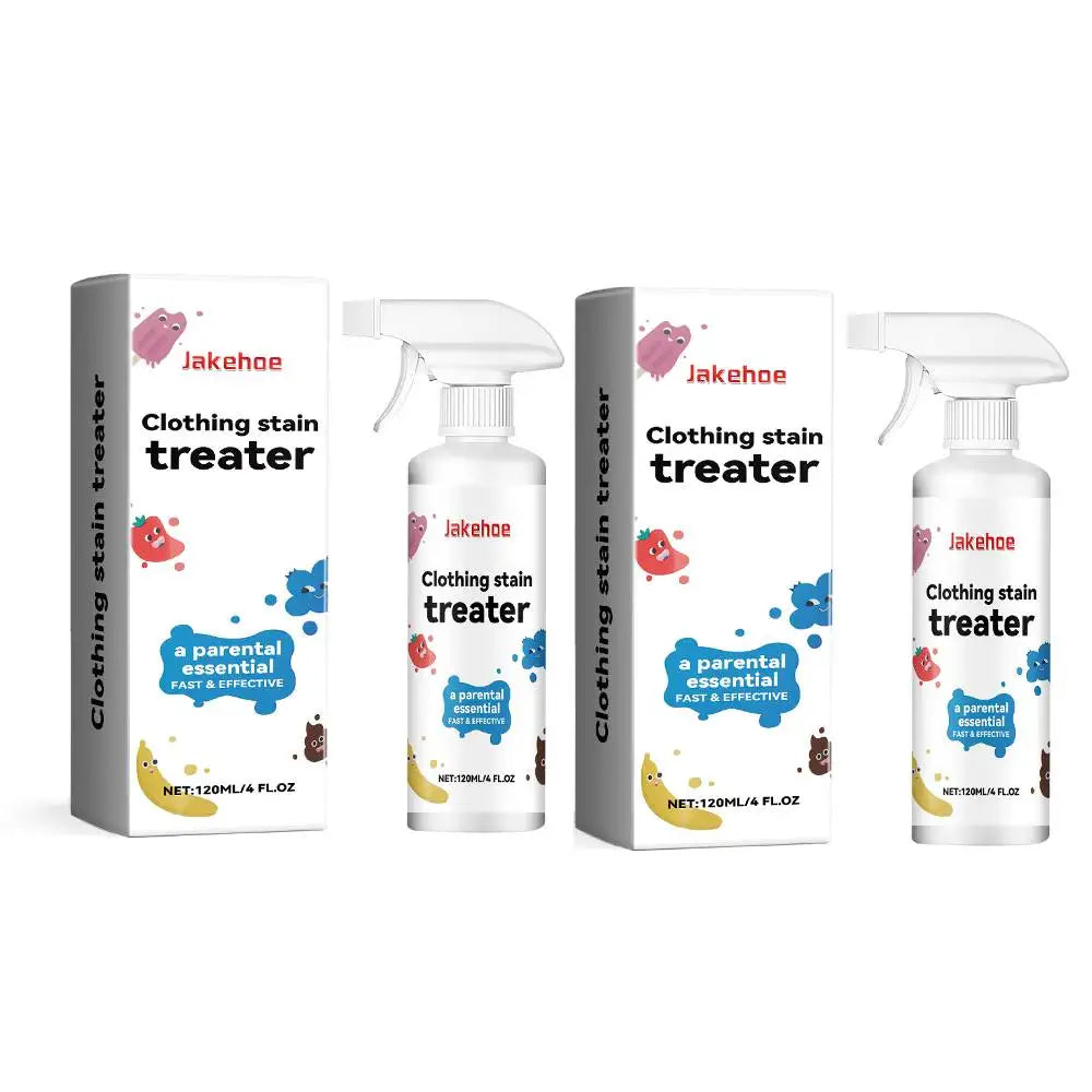 Portable Stain Treater Washable-Free Quickly Dust Bleached Decontamination for Laundry Fabric Oil Remover Effective Spray 120 Ml
