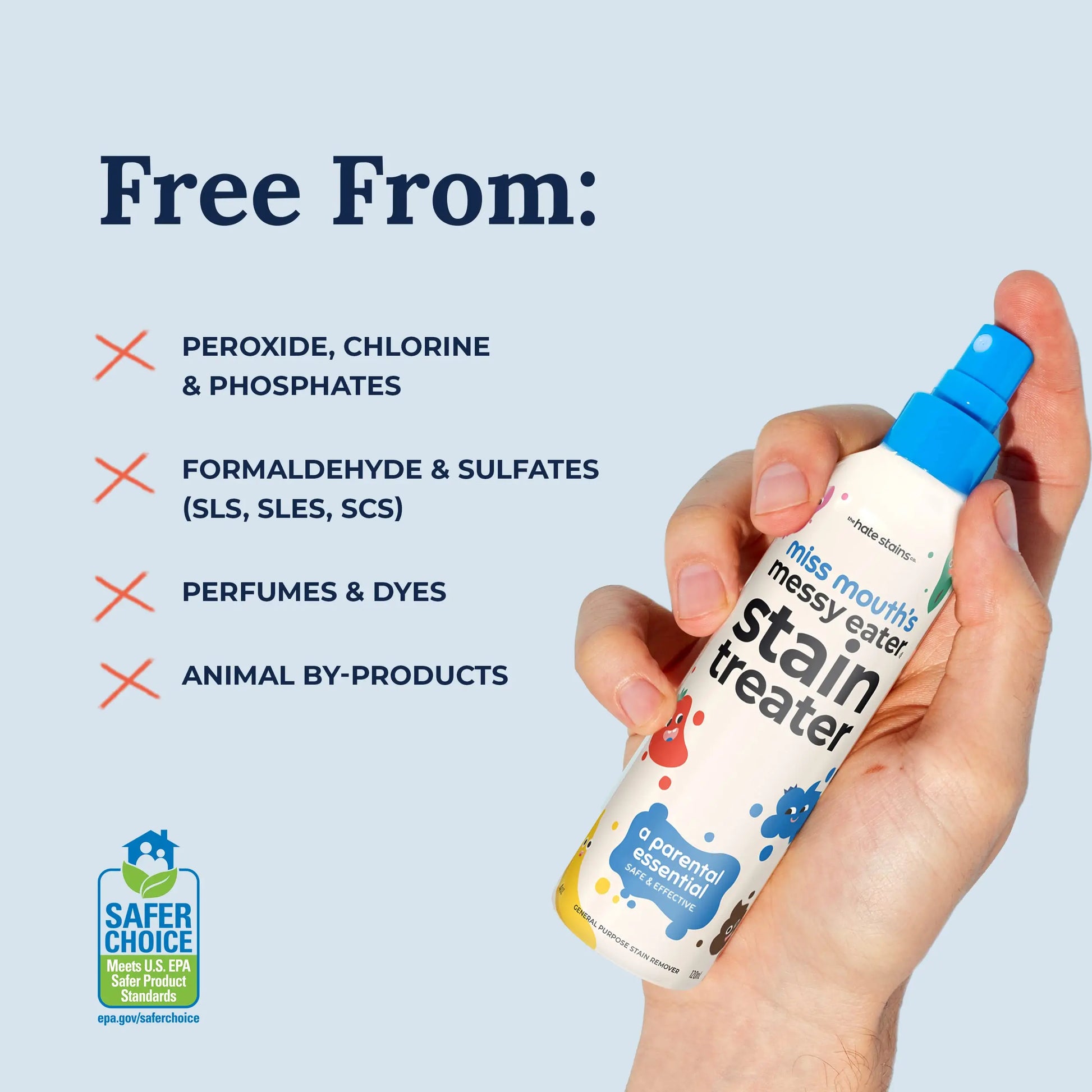 Portable Stain Treater Washable-Free Quickly Dust Bleached Decontamination for Laundry Fabric Oil Remover Effective Spray 120 Ml